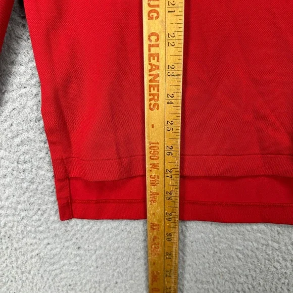Polo Ralph Lauren Shirt Polo Long Sleeve Men Medium Red Performance Golf Pony